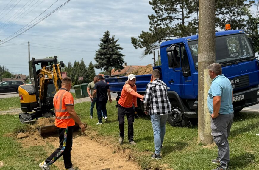 У Обреновцу у току санација тротоара након радова на канализацији